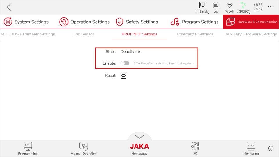 enable profinet pic